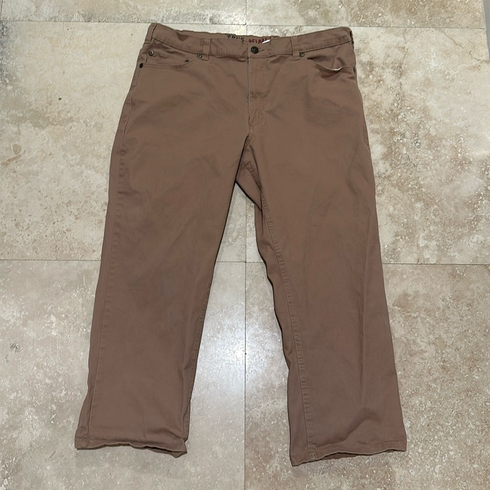 True nation relaxed fit tan brown pants